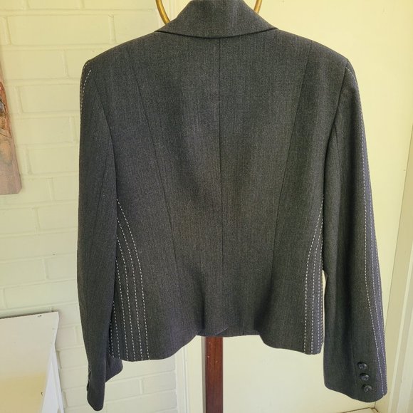 Andy The-Anh Grey Wool Blazer - Picture 11 of 12